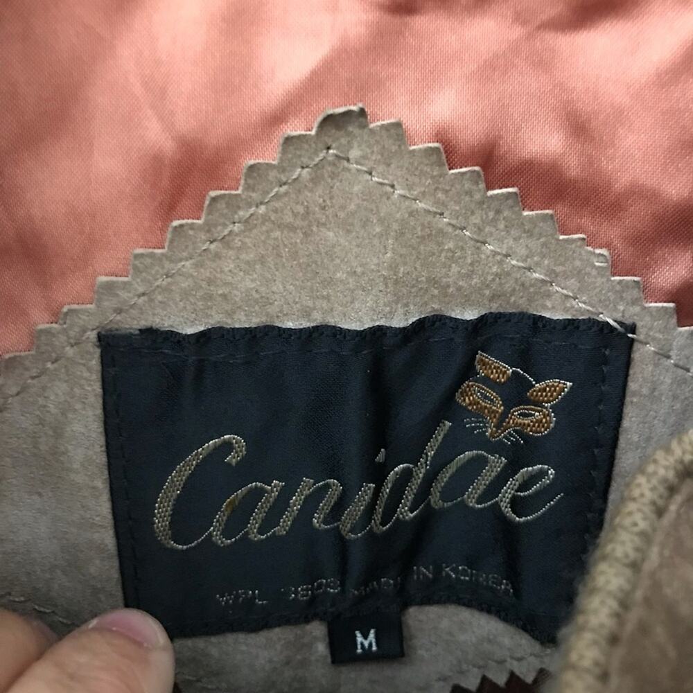Women's Tan Leather Jacket - Picture 5 of 8